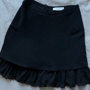 Sandro Ruffle Mini Skirt (Black)